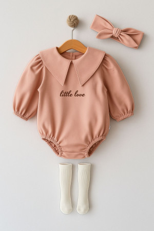 Yenidoğan Kız Bebek Isimli Tulum Romper