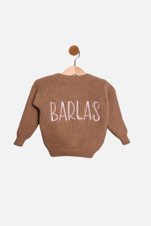 İsim Nakışlı Unisex Triko Kazak