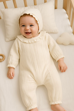 İsimli Kız Bebek Yenidoğan Tulum Müslin Fırfırlı Bebe Yaka Hastane Çıkışı İsimli Kız Bebek Yenidoğan Tulum Müslin Fırfırlı Bebe Yaka Hastane Çıkışı