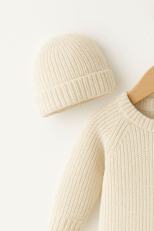 Yenidoğan Triko Romper Tulum Nakışlı