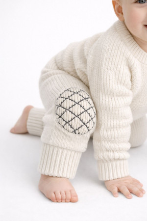 Bebek Triko Emekleme Tayt Pantolon