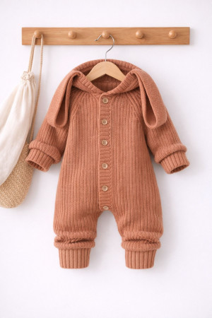 Bebek Triko Tulum Tavşan Kulak