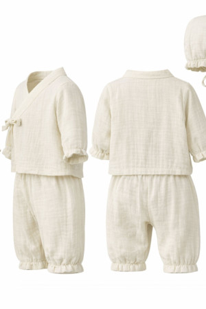 Yenidoğan Bebek Organik Müslin Takım
