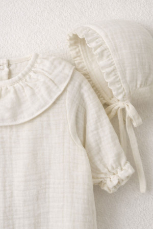 Yenidoğan Bebek Organik Müslin Tulum