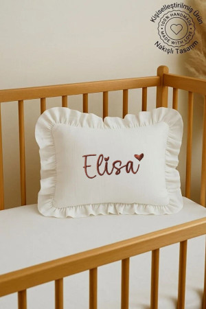 Nakışlı Müslin Tulum Battaniye Yastık Kılıfı Set