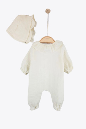 İsimli Kız Bebek Yenidoğan Tulum Müslin Fırfırlı Bebe Yaka Hastane Çıkışı İsimli Kız Bebek Yenidoğan Tulum Müslin Fırfırlı Bebe Yaka Hastane Çıkışı