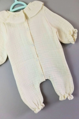 İsimli Kız Bebek Yenidoğan Tulum Müslin Fırfırlı Bebe Yaka Hastane Çıkışı İsimli Kız Bebek Yenidoğan Tulum Müslin Fırfırlı Bebe Yaka Hastane Çıkışı